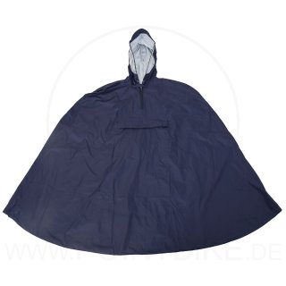 Regenponcho blau Größe M