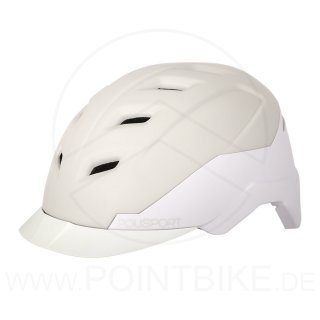 E-Bike Helm "E-City", Gr. M, creme-weiß