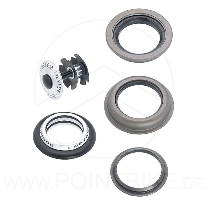 Serie Steuersatz 1 1/8 Zoll Con Filetto Per Bici - Chin Haur 6 Pezzi, 25,6 Mm
